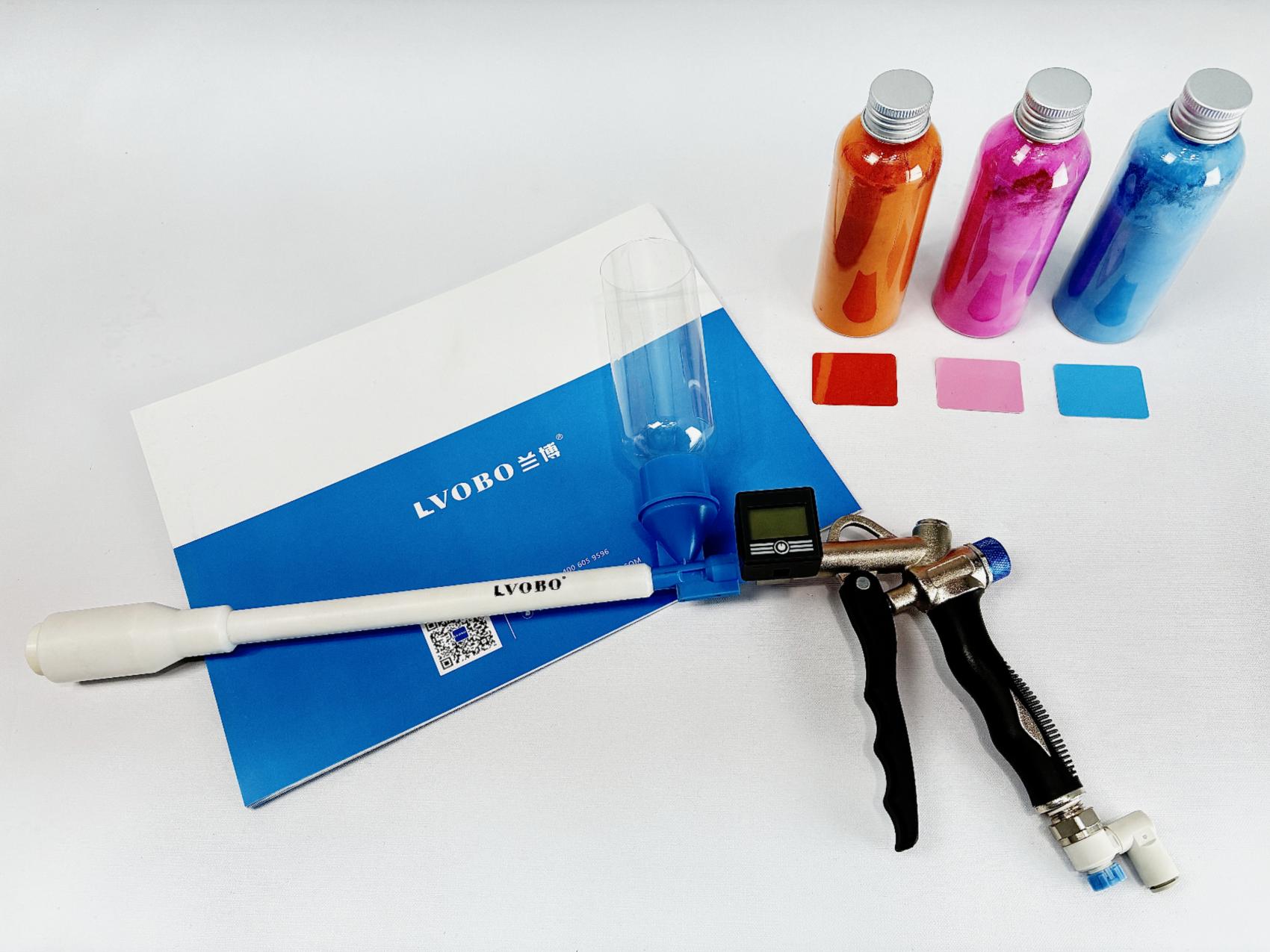 Thermosetting powder friction electrostatic spray gun Thermosetting powder friction electrostatic spray gun