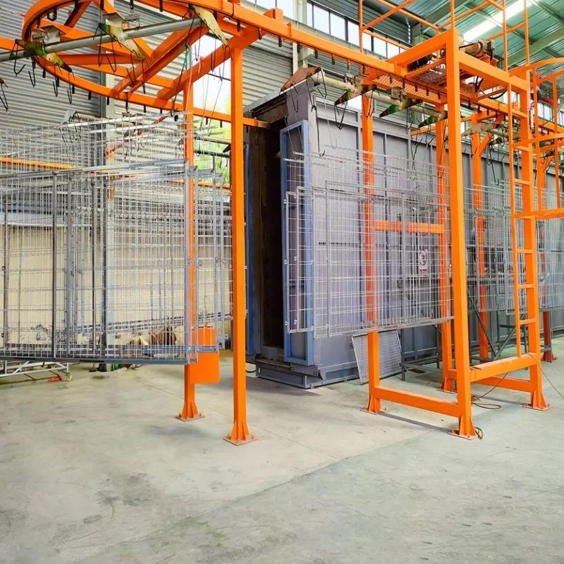 Automatic electrostatic powder spraying suspension line Automatic electrostatic powder spraying suspension line
