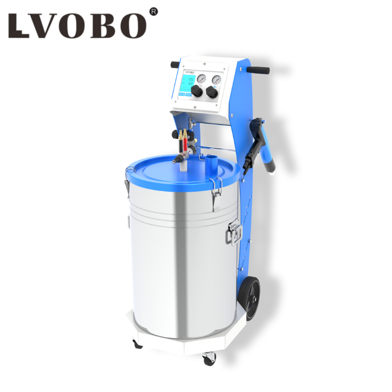 Powder coating gun