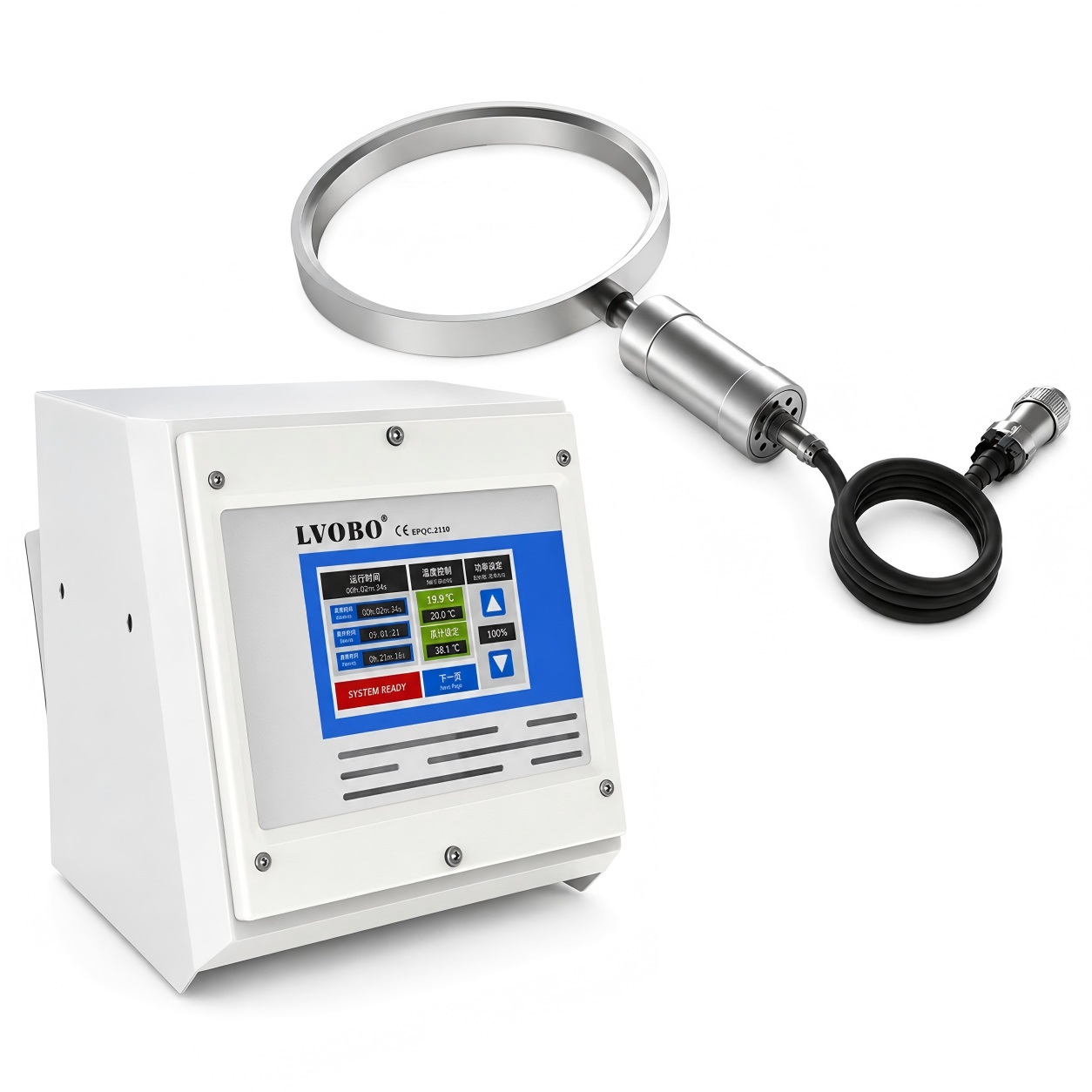 LVBO BO-CSZ300/200 ultrasonic sieve generator system with transducer and sieve frame